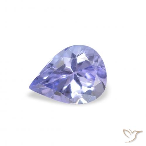 0.33ct 天然 パステルブルー タンザナイト, 洋梨の形, VS