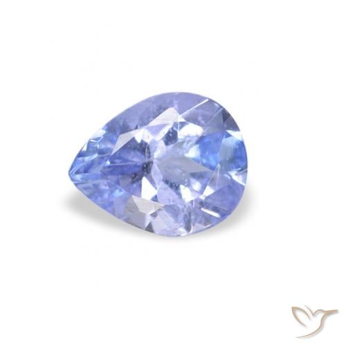 0.33ct 天然 パステルブルー タンザナイト, 洋梨の形, VS
