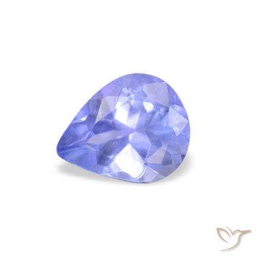 0.34ct 天然 バイオレットブルー タンザナイト, 洋梨の形, VS