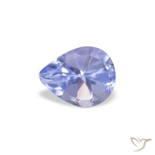 0.33ct 天然 パステルブルー タンザナイト, 洋梨の形, VS