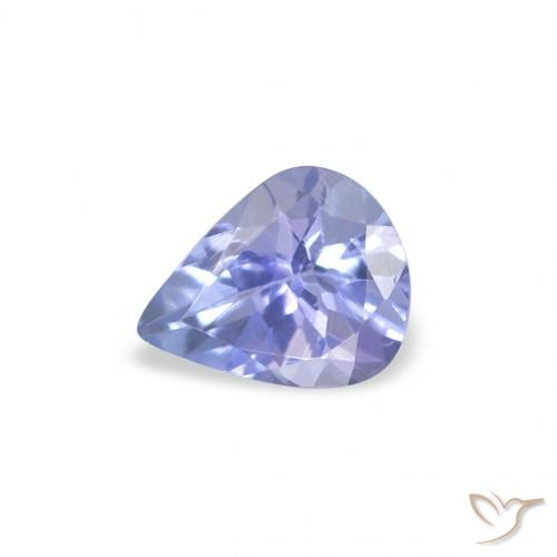0.30ct 天然 ライトブルー タンザナイト, 洋梨の形, VS