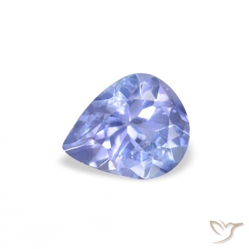 0.36ct 天然 ライトブルー タンザナイト, 洋梨の形, VS