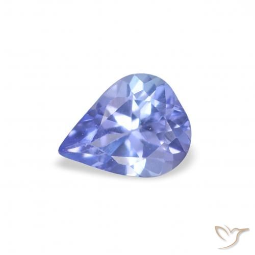 0.34ct 天然 バイオレットブルー タンザナイト, 洋梨の形, VS