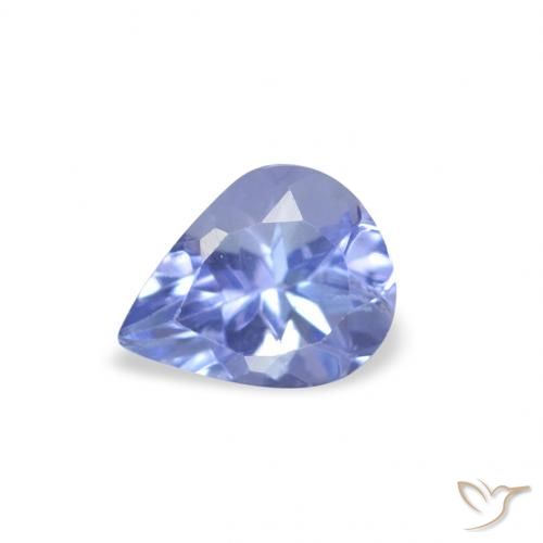 0.36ct 天然 パステルブルー タンザナイト, 洋梨の形, VS