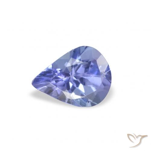 0.32ct 天然 エレクトリックパープルブルー タンザナイト, 洋梨の形, VS
