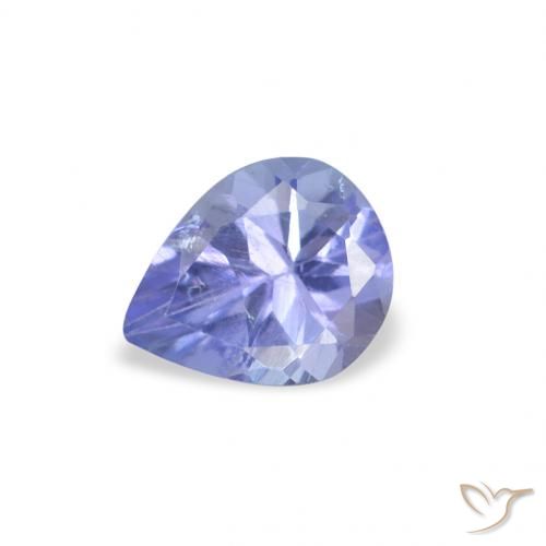 0.33ct 天然 エレクトリックパープルブルー タンザナイト, 洋梨の形, VS