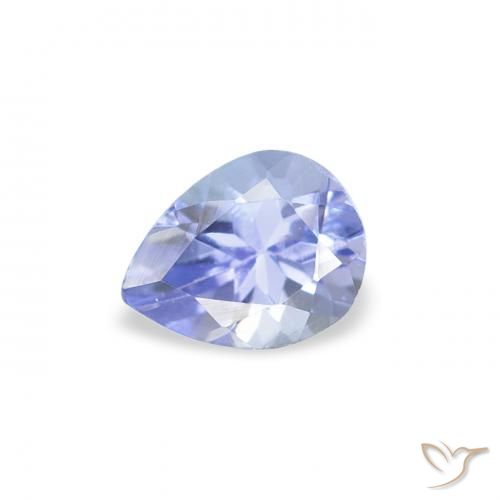 0.40ct 天然 ライトブルー タンザナイト, 洋梨の形, VS