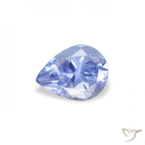 0.36ct 天然 パステルブルー タンザナイト, 洋梨の形, VS