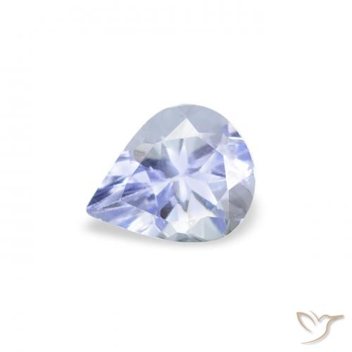 0.35ct 天然 パステルブルー タンザナイト, 洋梨の形, VS
