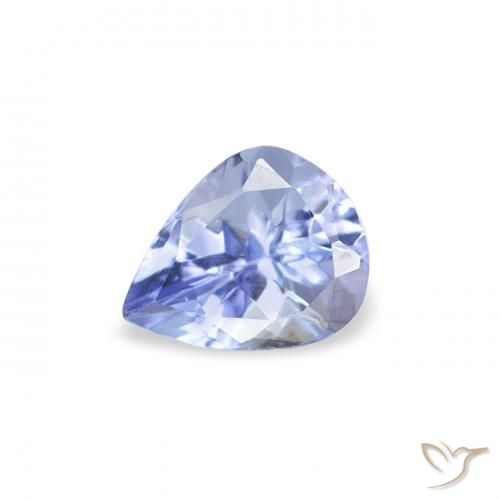 0.43ct 天然 パステルブルー タンザナイト, 洋梨の形, VS