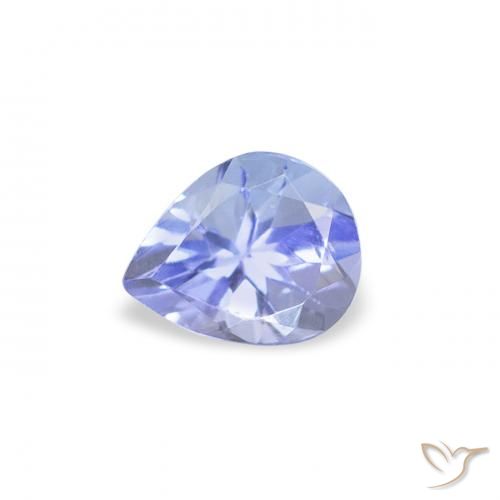 0.40ct 天然 パステルブルー タンザナイト, 洋梨の形, VS