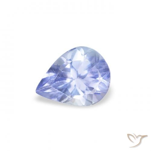 0.37ct 天然 パステルブルー タンザナイト, 洋梨の形, VS