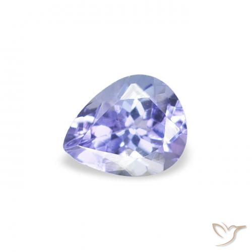 0.43ct 天然 ディープブルー タンザナイト, 洋梨の形, VS