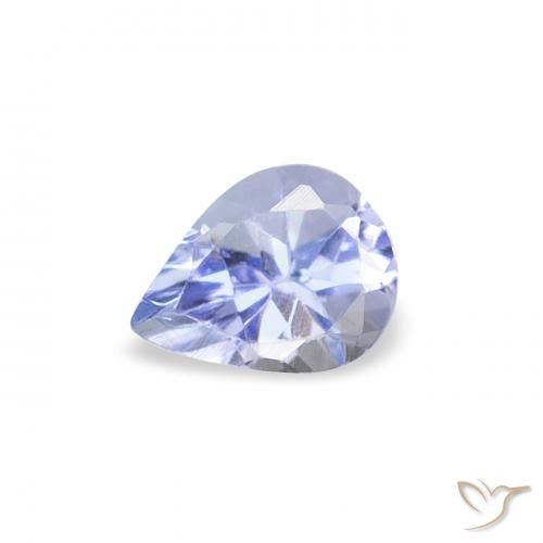 0.37ct 天然 パステルブルー タンザナイト, 洋梨の形, VS