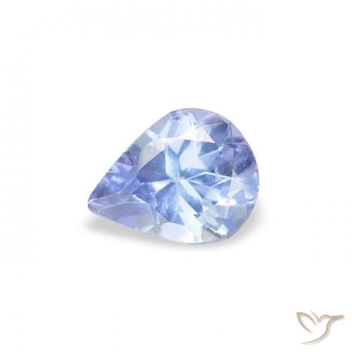 0.34ct 天然 パステルブルー タンザナイト, 洋梨の形, VS