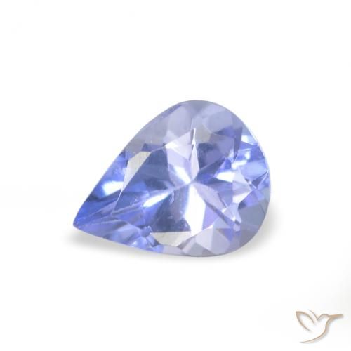0.32ct 天然 ライトブルー タンザナイト, 洋梨の形, VVS-VS