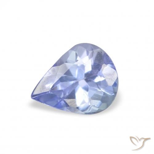 0.34ct 天然 パステルブルー タンザナイト, 洋梨の形, VS