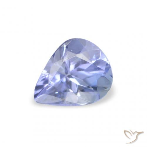 0.34ct 天然 パステルブルー タンザナイト, 洋梨の形, VS