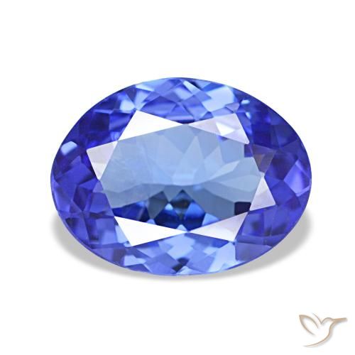 1.38ct ブルー タンザナイト, 楕円形, VVS