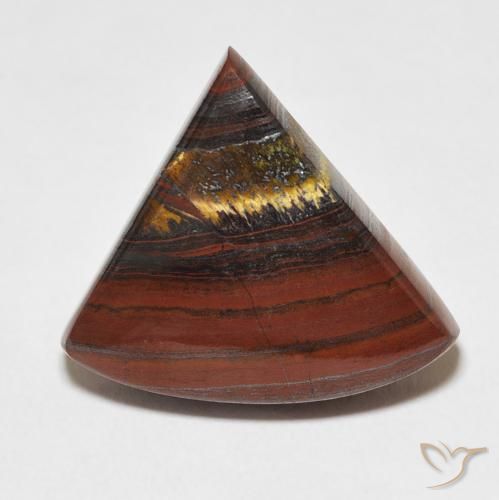 18.42ct 天然 マルチカラー タイガーズアイマトリックス, トリリオン, オペーク