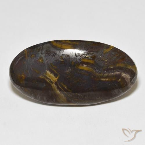 45.45ct 天然 マルチカラー タイガーズアイマトリックス, 楕円形, オペーク