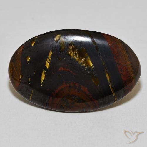 33.61ct 天然 マルチカラー タイガーズアイマトリックス, 楕円形, オペーク