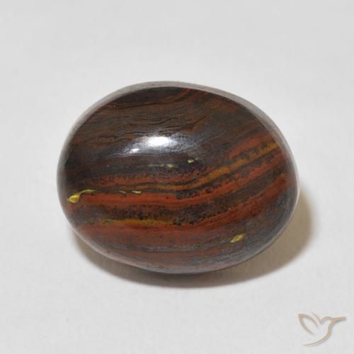 12.50ct 天然 マルチカラー タイガーズアイマトリックス, 楕円形, オペーク