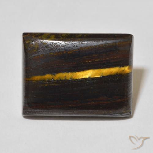 23.57ct 天然 マルチカラー タイガーズアイマトリックス, バゲット, オペーク