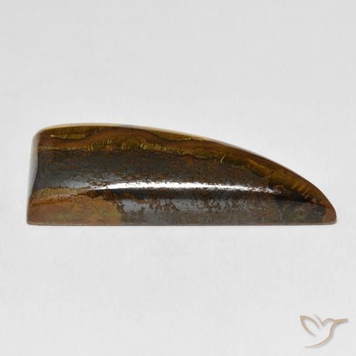 44.79カラットの天然Medium Dark-Brownタイガーズアイマトリックス、ファンシー、オペーク