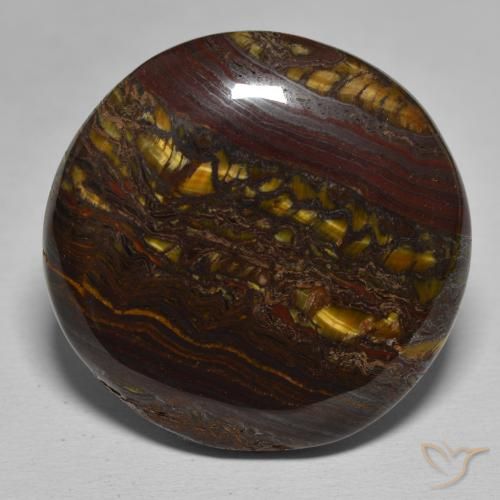 48.70ct 天然 マルチカラー タイガーズアイマトリックス, ラウンド, オペーク