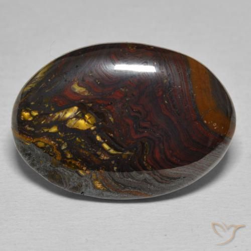25.87ct 天然 マルチカラー タイガーズアイマトリックス, 楕円形, オペーク