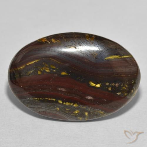 30.81ct 天然 マルチカラー タイガーズアイマトリックス, 楕円形, オペーク