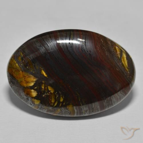 45.32ct 天然 ウォームブラウン タイガーズアイマトリックス, 楕円形, オペーク