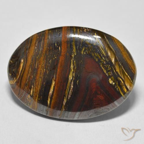 43.24ct 天然 マルチカラー タイガーズアイマトリックス, 楕円形, オペーク