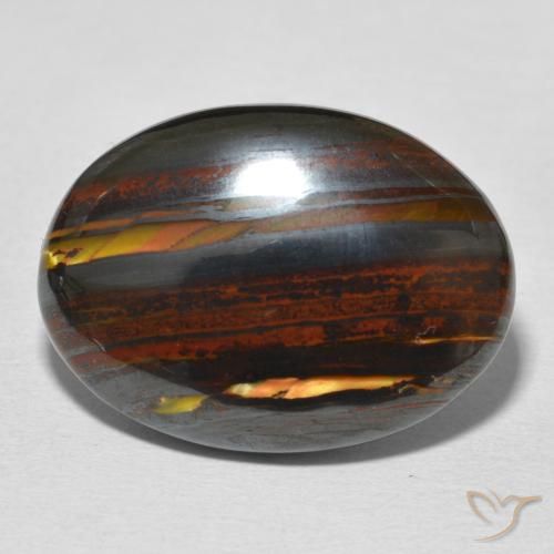24.63ct 天然 マルチカラー タイガーズアイマトリックス, 楕円形, オペーク