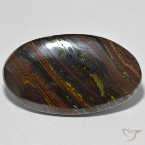 67.95ct 天然 マルチカラー タイガーズアイマトリックス, 楕円形, オペーク
