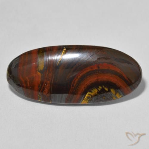 26.75ct 天然 マルチカラー タイガーズアイマトリックス, 楕円形, オペーク