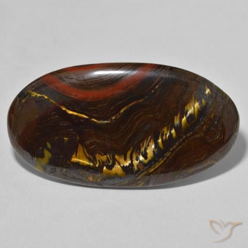 62.71ct 天然 マルチカラー タイガーズアイマトリックス, 楕円形, オペーク