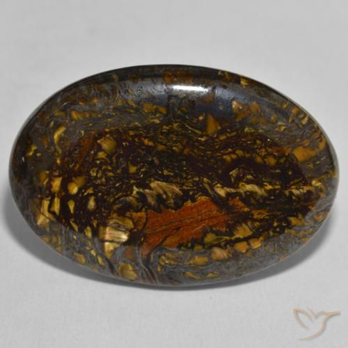 45.55ct 天然 マルチカラー タイガーズアイマトリックス, 楕円形, オペーク