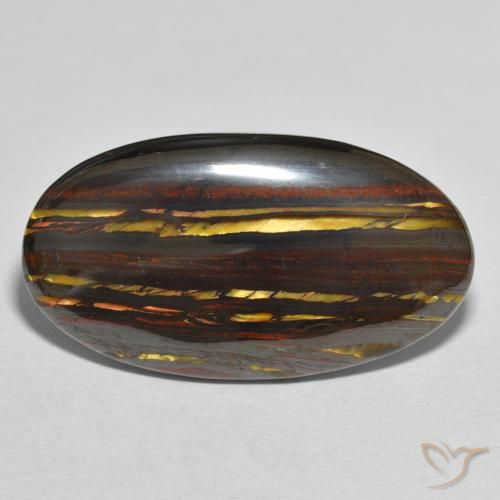 40.26ct 天然 マルチカラー タイガーズアイマトリックス, 楕円形, オペーク
