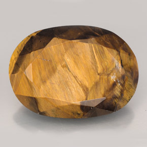 23.17カラットの天然ゴールドブラウンTiger's Eye（22.6×16.2 mm・オーバルカット）