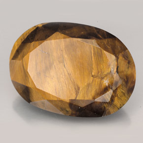 23.17カラットの天然ゴールドブラウンTiger's Eye（22.6×16.2 mm・オーバルカット）