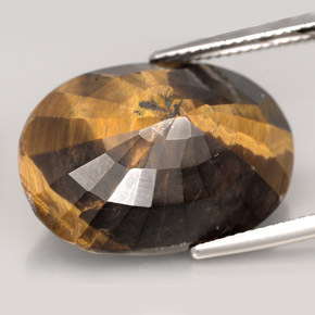 23.17カラットの天然ゴールドブラウンTiger's Eye（22.6×16.2 mm・オーバルカット）