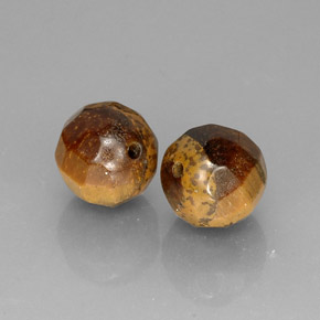 カラットの天然ゴールドブラウンTiger's Eye（10.5×10.3 mm・球体 / ボール）