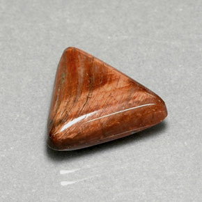 7.11カラットの天然ゴールドブラウンTiger's Eye（16×13.5 mm・トリリアント）