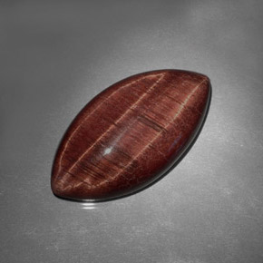 31.77カラットの天然ゴールドブラウンタイガーズアイ、マーキーズ、オペーク