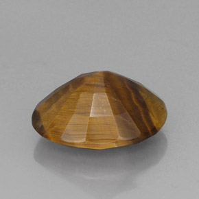 14.10カラットの天然ゴールドブラウンTiger's Eye（18.6×14.7 mm・オーバルカット）