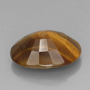 18.43カラットの天然ゴールドブラウンTiger's Eye（21.3×15.4 mm・オーバルカット）