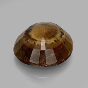 20.85カラットの天然ゴールドブラウンTiger's Eye（19.3×18.5 mm・オーバルカット）