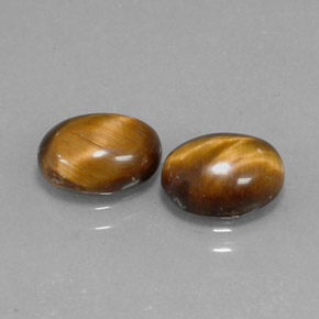1.59カラットの天然ゴールドブラウンTiger's Eye（8.7×6.8 mm・オーバルカット）